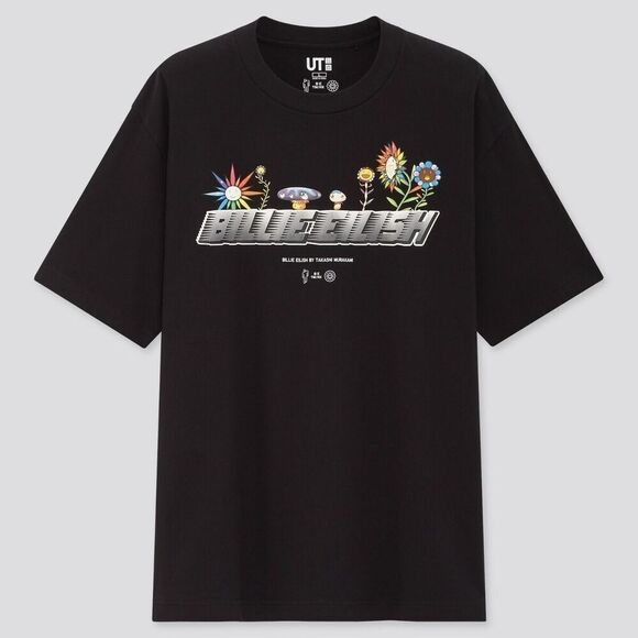 Billie Eilish X Takashi Murakami X UNIQLO Unisex Short Sleeve T Shirt Large NWT - Picture 1 of 2